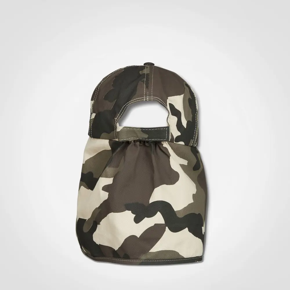 Fisherman Camo Brown Cap Back View