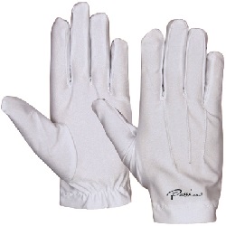 white leather gloves for women