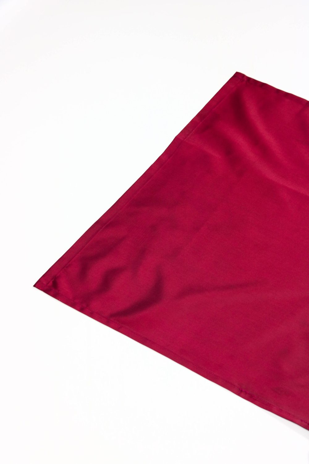 Maroon Waterproof Bib Apron on a White Background