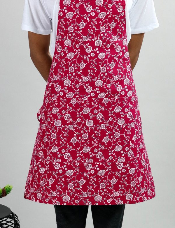 Kitchen Aprons Red Floral