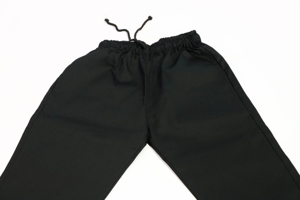 Close-Up of Basic Black Utility Baggy Pant