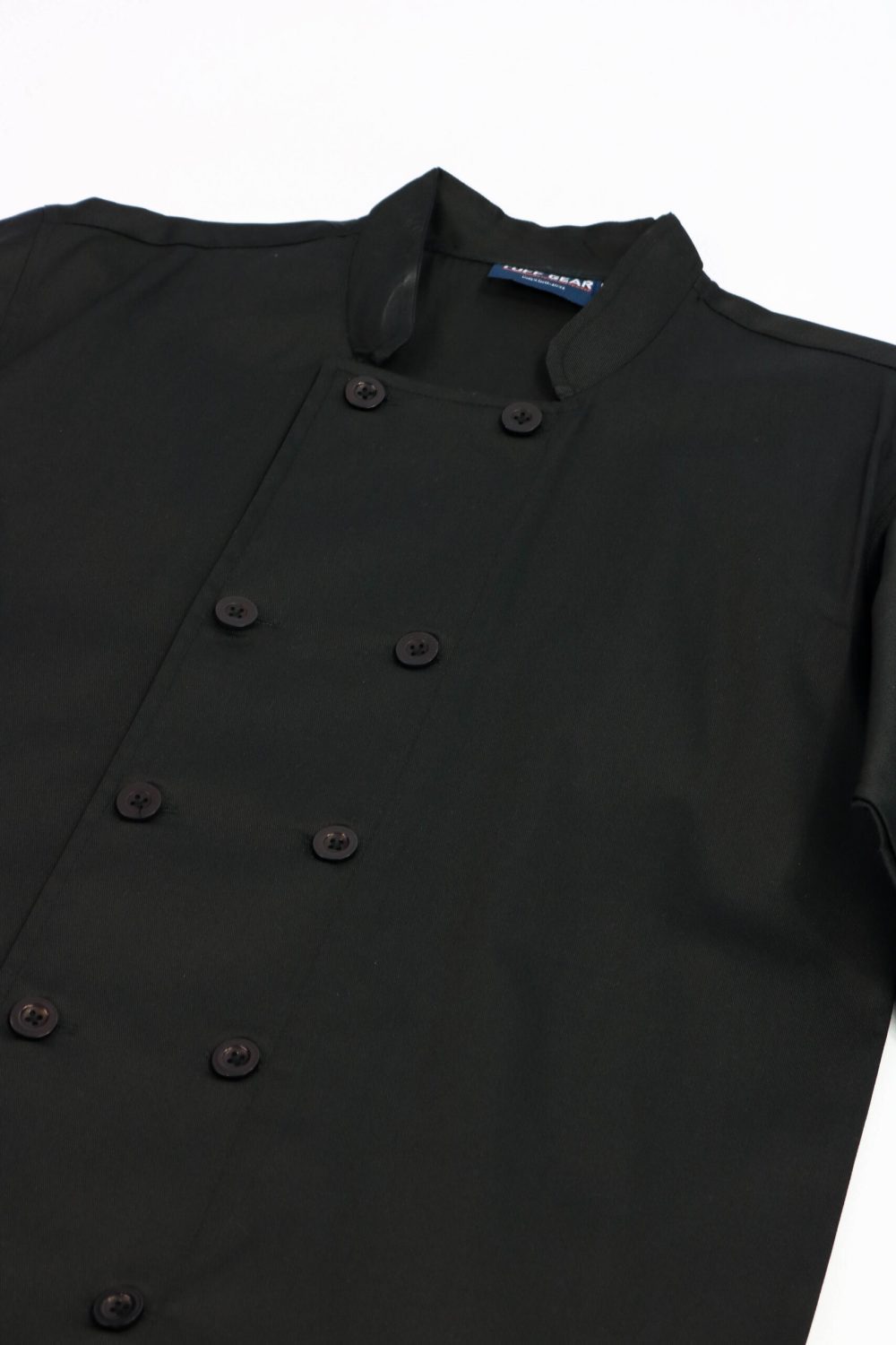 Black Double Breasted Chef Jacket Long Sleeve