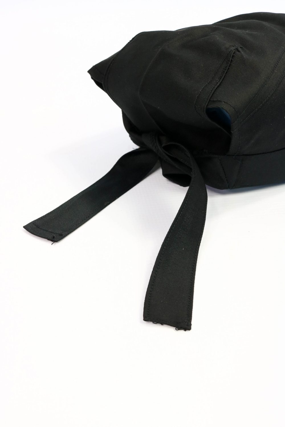 Chef Panel Bandanna Hat Black Back With Tia View