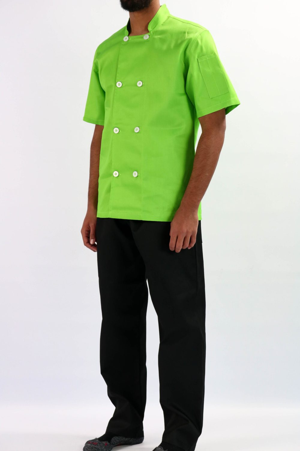 Chef Jacket Short Sleeve Colours Button-Front