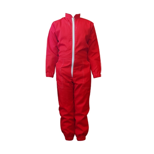 Kids Basic Red Overall Red