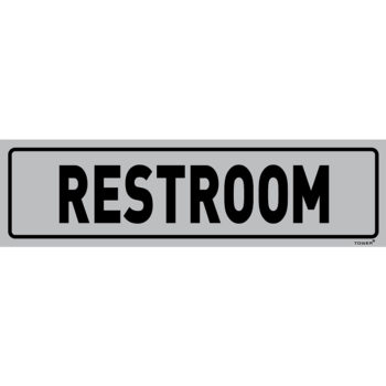 Restroom (across) Sign