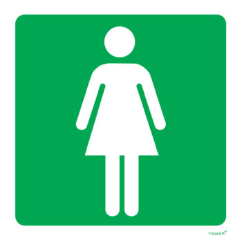 Ladies Toilet ABS Sign
