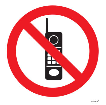 No Cellphone ABS Sign