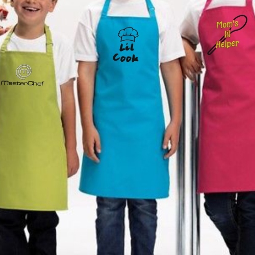 Kids Wearing Aprons