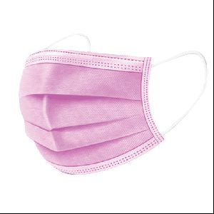 3 Ply Disposable Face Mask Pink