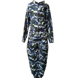 Kids Camouflage Overall Blue