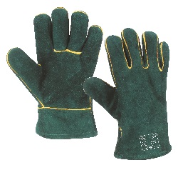 Green Welding Wrist Lenght Gloves