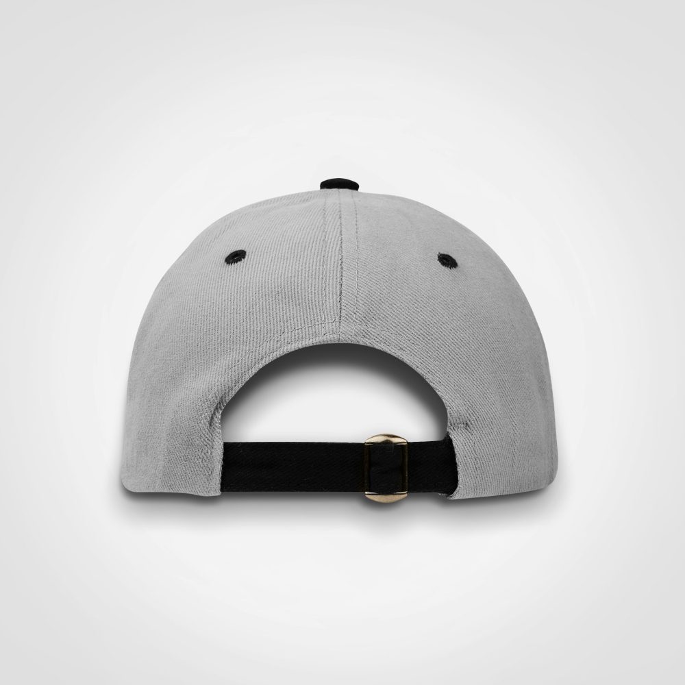 Classic Two Tone Grey Black Cap