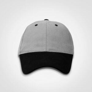 Classic Two Tone Grey Black Cap